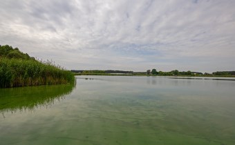 Widok nieruchomości z jeziora