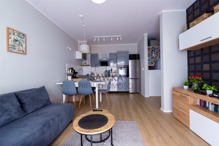 Salon z aneksem kuchennym – Łężyca-Inwestycyjna, Z