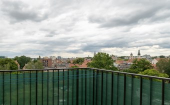 Widok z balkonu na miasto